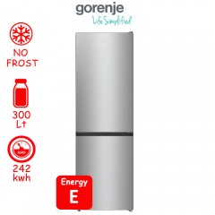 Gorenje NRKE62XL Ψυγειοκαταψύκτης Total NoFrost Υ185xΠ60xΒ59.2εκ. Inox